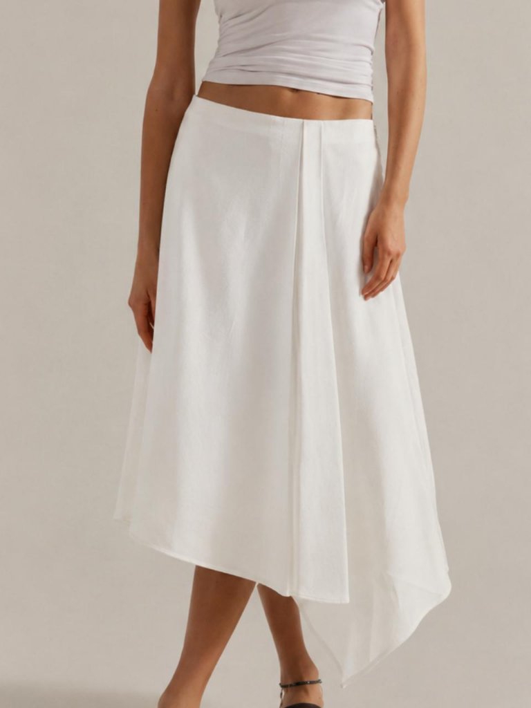 The Limited Women's White/Cream Skirt
